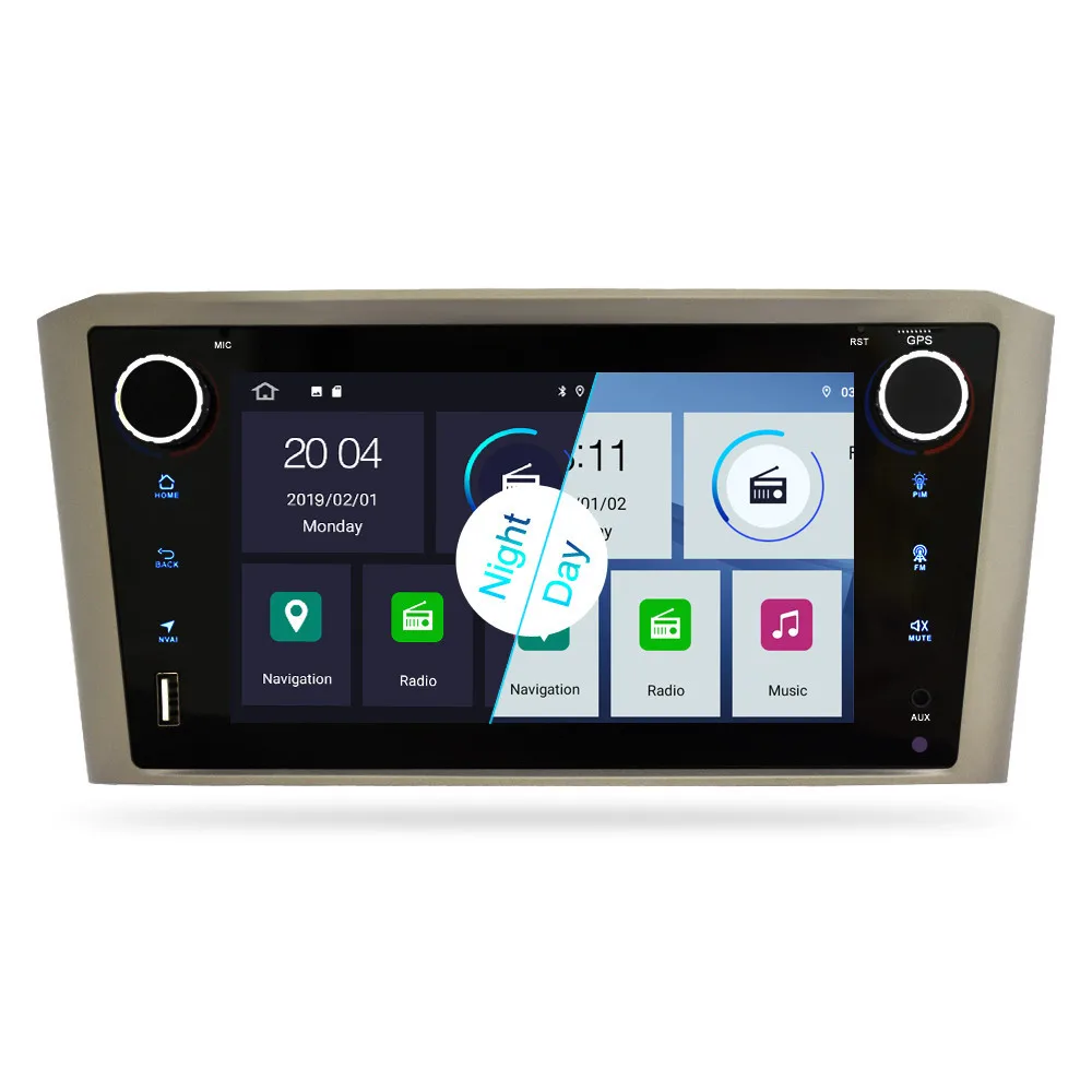 Android 9,0 автомобильный Радио dvd-плеер навигация для Toyota Avensis T25 2003-2008 gps стерео wifi Bluetooth мультимедиа
