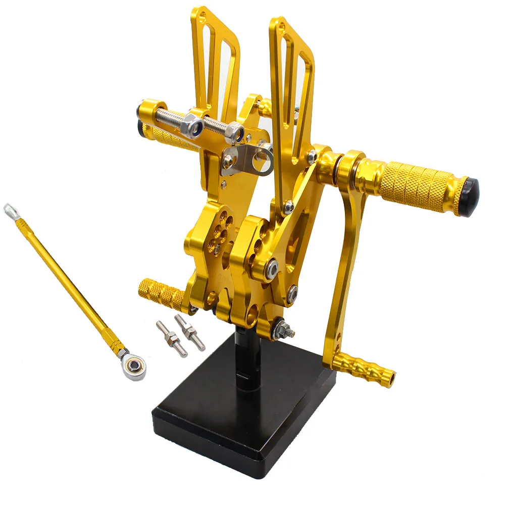 CNC алюминиевый мотоцикл Rearset мотоцикл подножка задние наборы регулируемая подножка для Kawasaki ZX10R ZX 10R ZX10 R 2004-2005