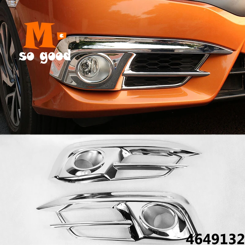 

ABS хром для Honda Civic 10-передняя противотуманная фара автомобиля, противотуманная фара, протектор, Крышка отделки, аксессуары для стайлинга авт...