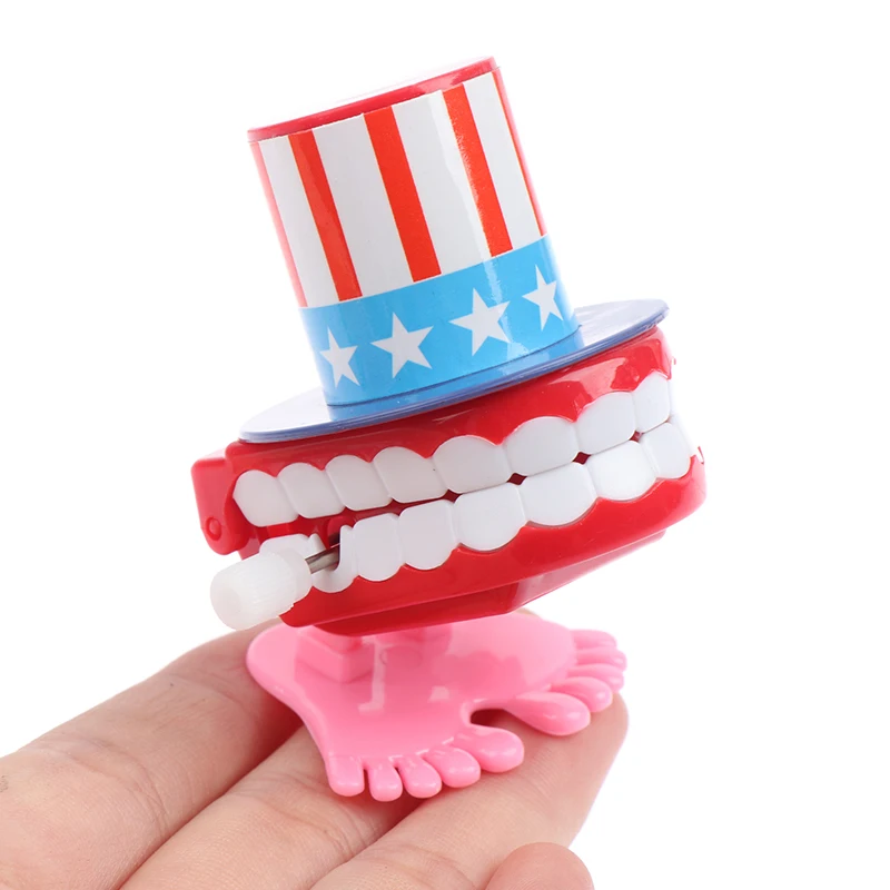 New Funny Cartoon Teeth Denture Foot Clockwork Educational Developmental Toys Gift images - 6
