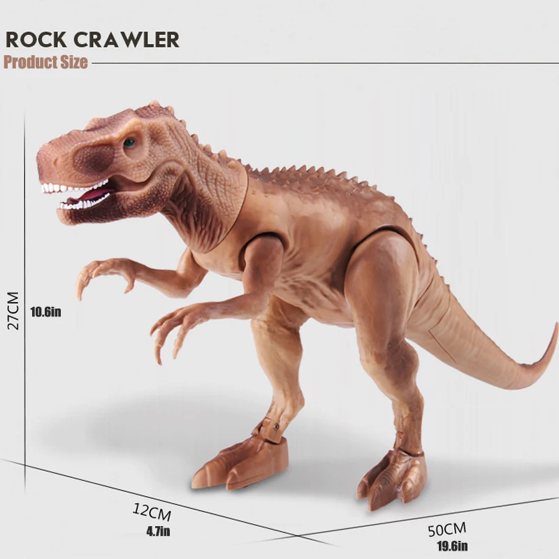 

BEKOBABY RC Electric Walking Jurassic Dinosaur Toys With Sound Animals Model For Children Gift Remote Control Dinosaur Toys