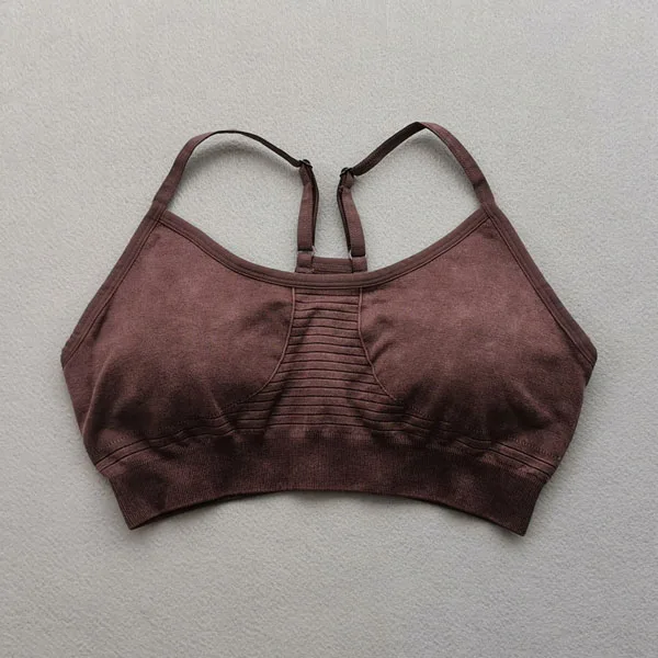 Purple top Бесшовный комплект для йоги, женская одежда для фитнеса, спортивный бюстгальтер с высокой талией, леггинсы для спортзала, женские спортивные костюмы из 2 предметов - Цвет: Purple top