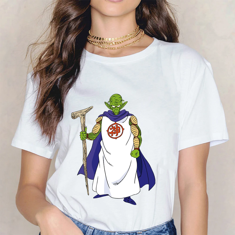 

2021 Woman T-shirts Dragon Ball Summer Fashion New Printing Pattern Short Sleeve Japanese Anime Casual T-shirt Aesthetic Clothes