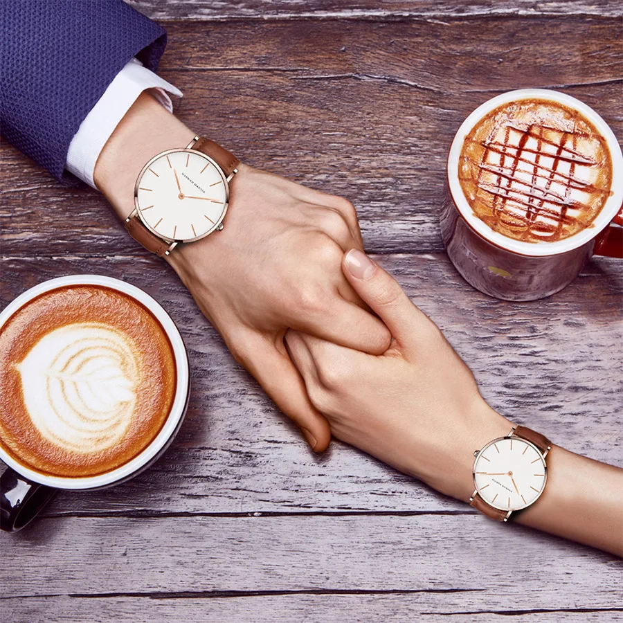 Новые оригинальные Кварцевые водонепроницаемые часы Hannah Martin в деловом стиле с искусственной кожей, мужские наручные часы от AliExpress RU&CIS NEW