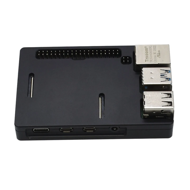 Для Raspberry Pi 4 Модель B Алюминиевый сплав чехол с металлическим ЧПУ охлаждающий