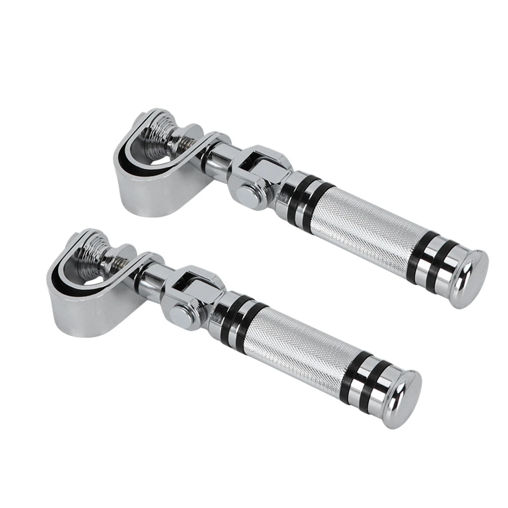 

Motorcycle Aluminum Bar Mount Clamp Bracket Foot Pegs Pedals Footrest Universal