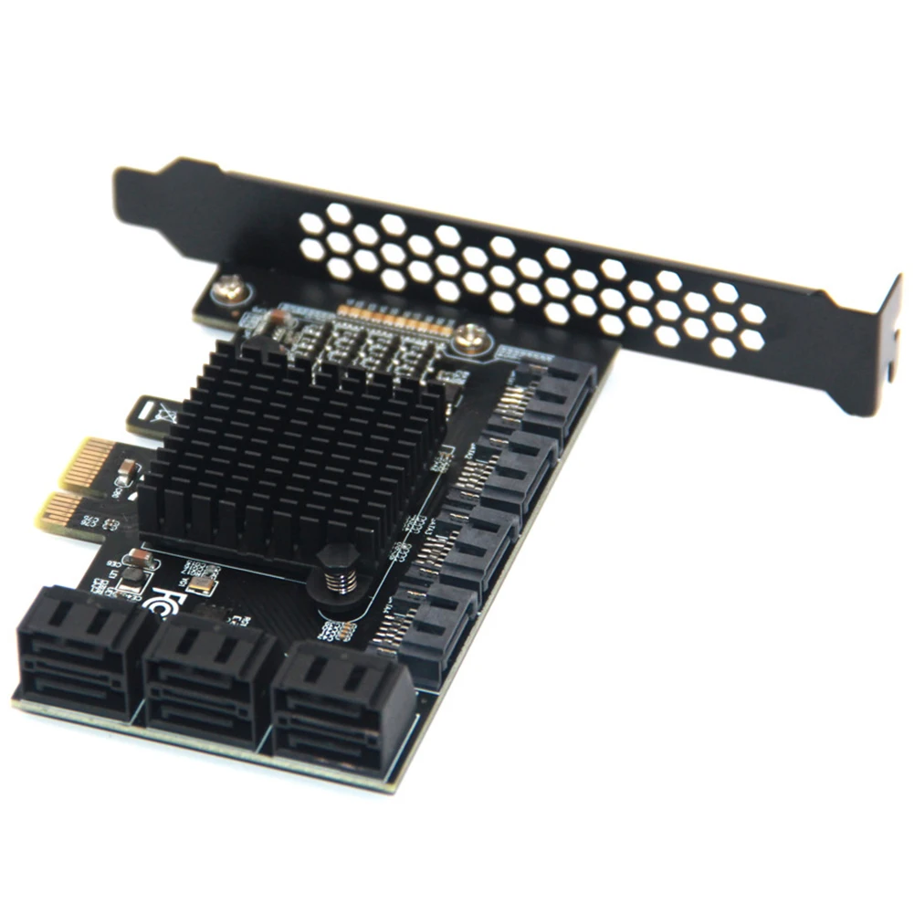 

SATA PCIE 1X адаптер 6/10 портов PCIE X4 X8 X16 к SATA 3,0 6Gbps Плата расширения скорости интерфейса для настольного ПК