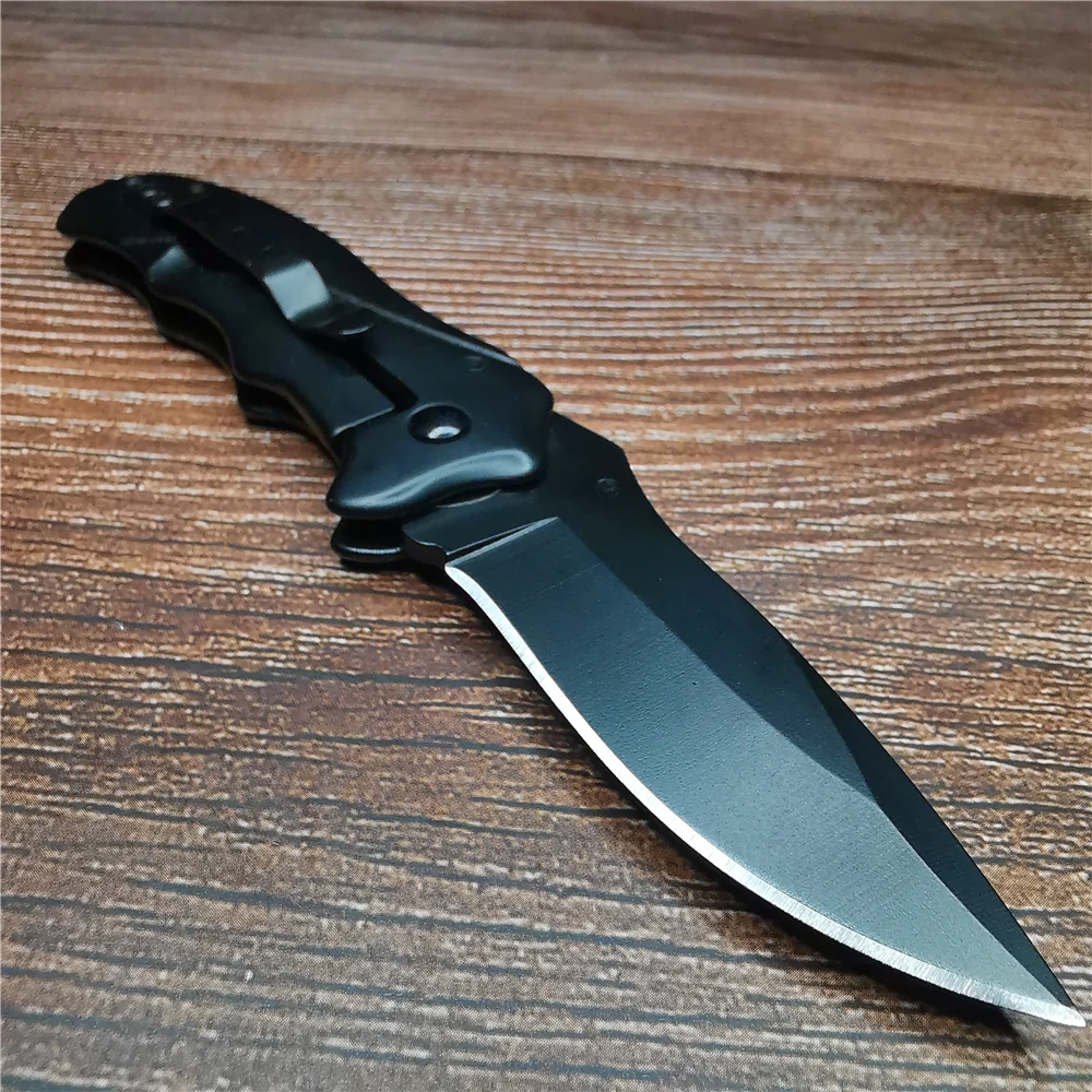Тактический складной нож карманный быстрооткрывающийся стальной клинок из