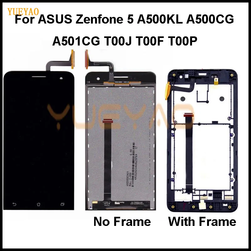 Дисплей для Asus Zenfone 5 ЖК-экран с рамкой для Asus Zenfone 5 T00J A500KL A500CG A501CG lcd