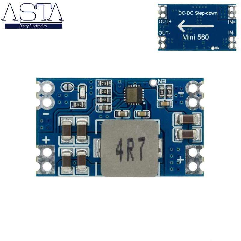 

5A DC-DC mini560 step-down stabilized voltage supply module output 3.3 5V 9V 12V