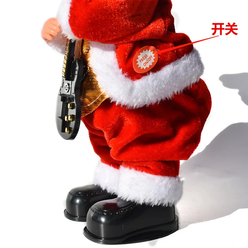 

New products Christmas ornaments electric music dancing shake Santa Claus children's toys ornaments Christmas decoration