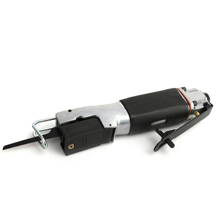 

Air Reciprocating Saw, 9000rpm 1/4'' Pneumatic Reciprocating Saw with 2 Blades, 2 Wrench, 10mm Stroke, for Cutting Wood Metal