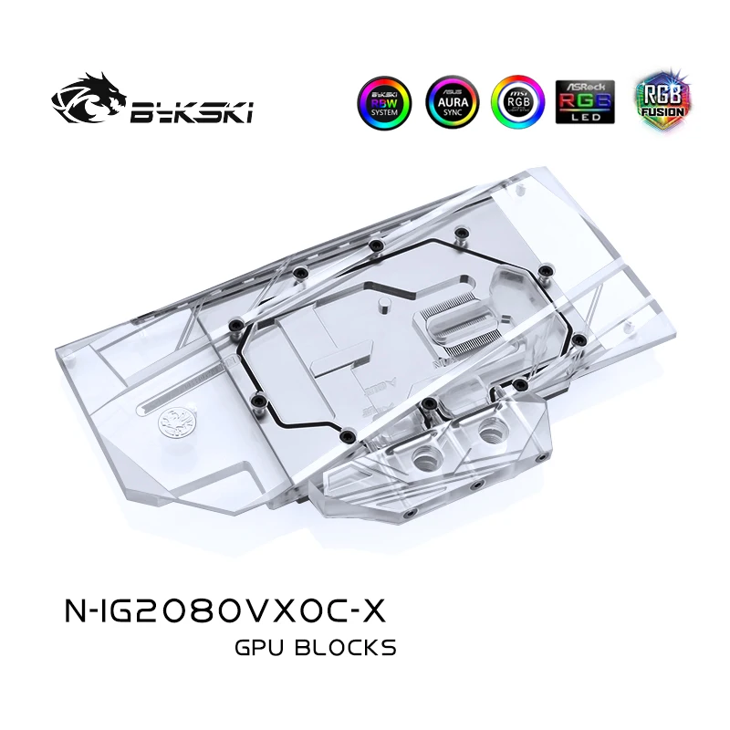 Bykski водный блок для использования в красочных iGame RTX2070/2080 Вулканизированная X