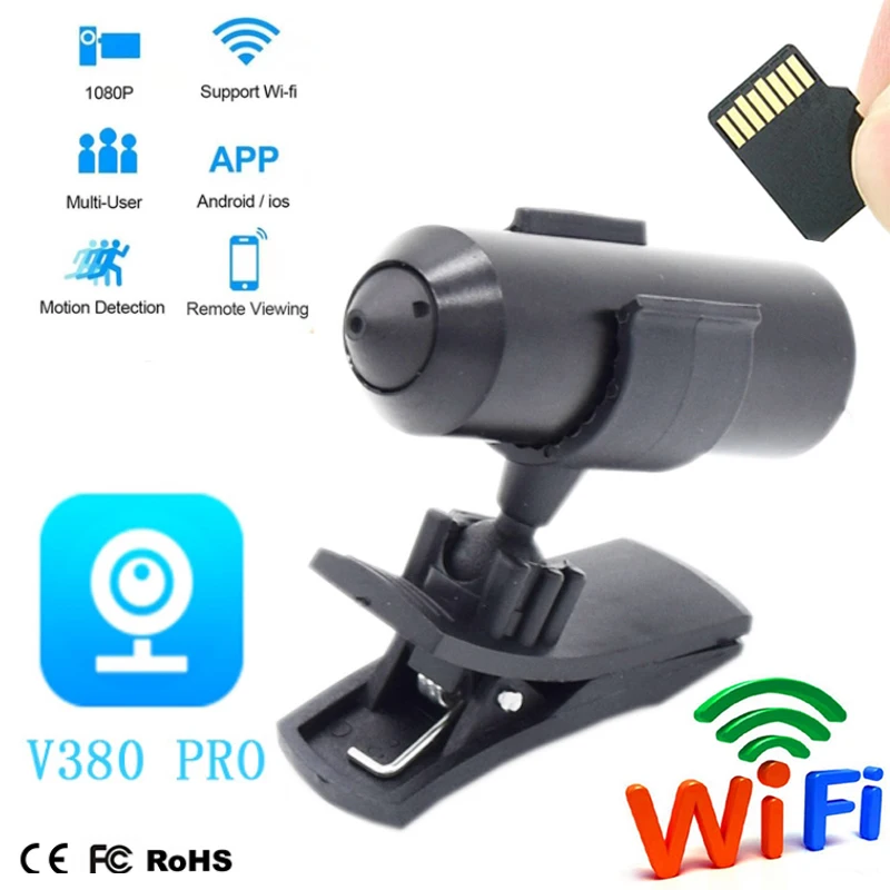 Цилиндрическая IP камера видеонаблюдения с разъемом для SD карты 5 В 1080P|Камеры