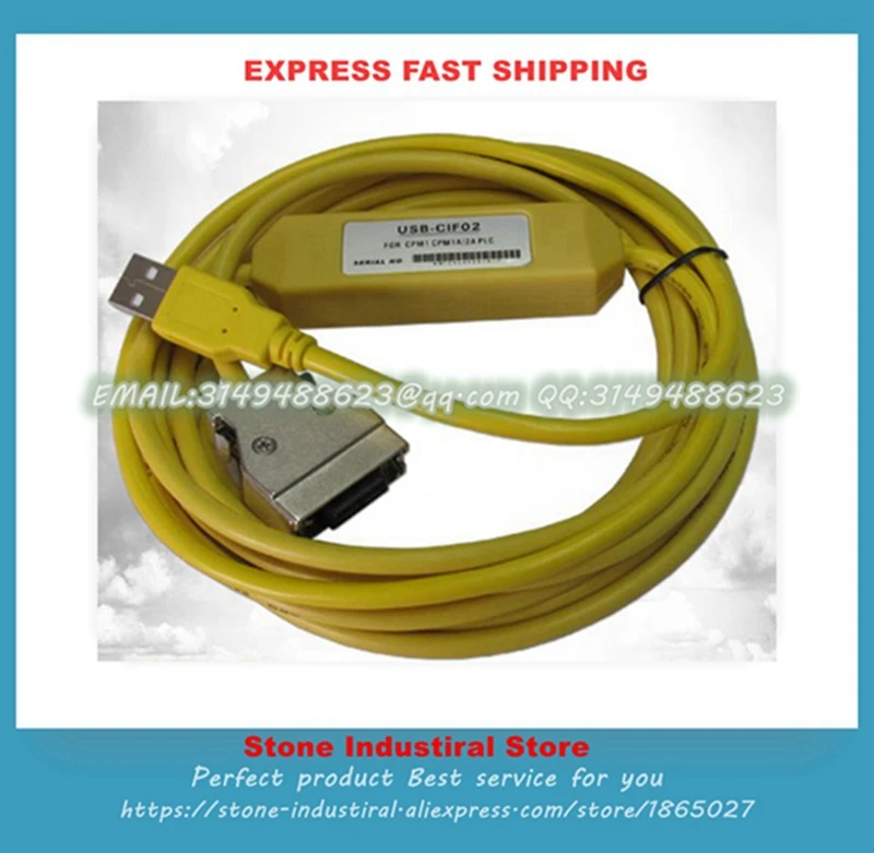 Кабель для программирования USB CIF02 USB-CIF02 CQM1-CIF02 используется для CQM1 CIF02 CPM1 C200HS CPM1A CQM CPM2A PLC Кабель для программирования