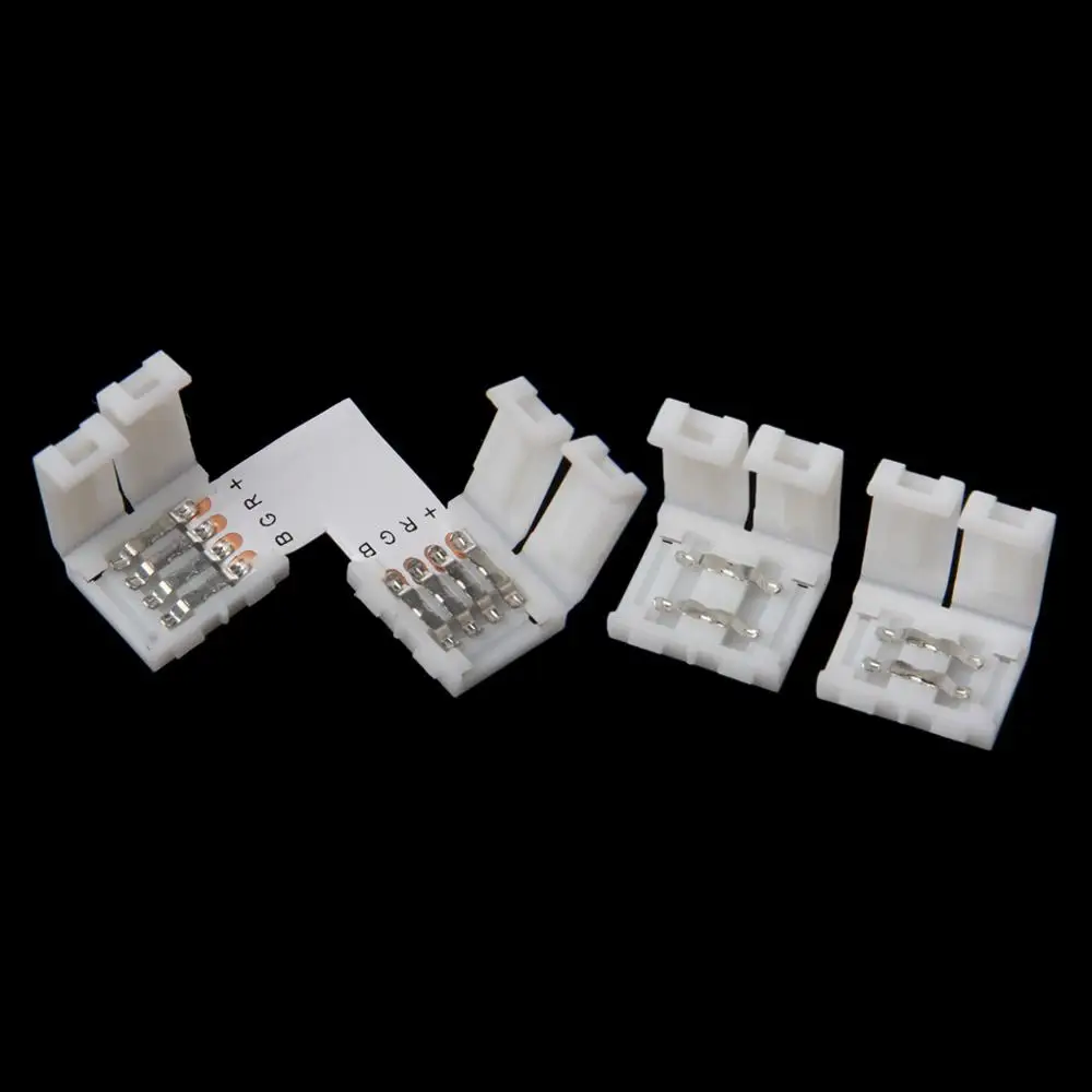 Solderless зажим-на соединитель 2 Pin 10 мм для 5050 одноцветный светодиодный светильник |