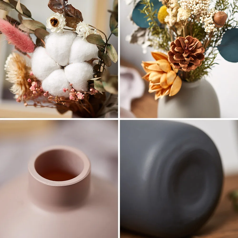 Скандинавская ваза для украшения дома в стиле Моранди стеклянные высушенные