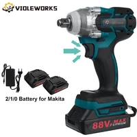 new brushless electric impact wrench 12 sokect cordless wrench screwdriver power tools rechargeable for makita battery