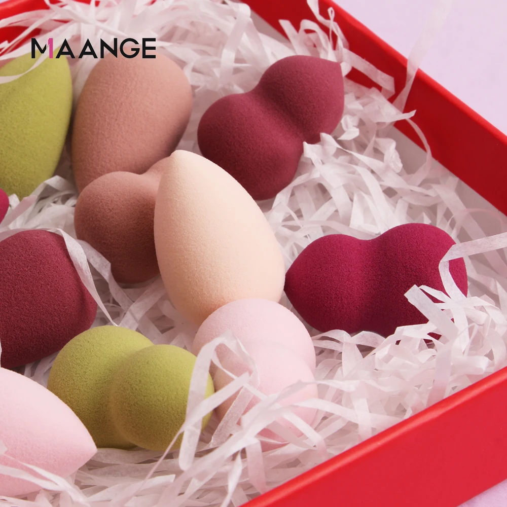 MAANGE 30 шт Мини Макияж Губка косметический слойка ровный смешивать тональный крем