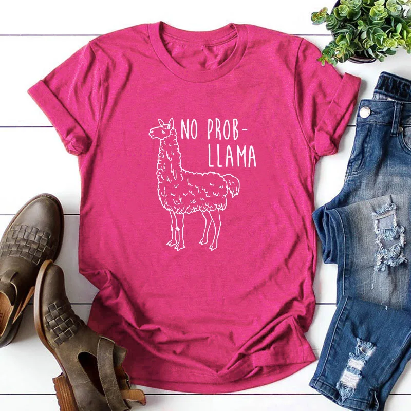 Новинка лета 2019 футболка премиум класса с короткими рукавами и рисунком альпаки