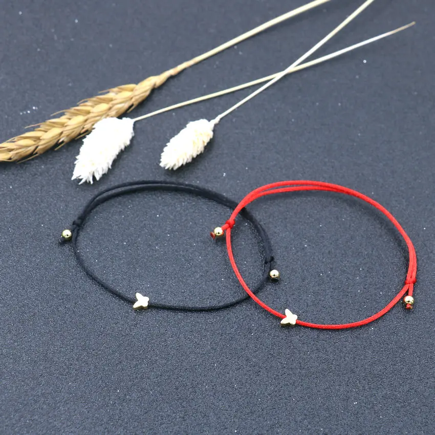 Браслет с бусинами в виде короны медный любовь сердце звезды 2 шт./набор |