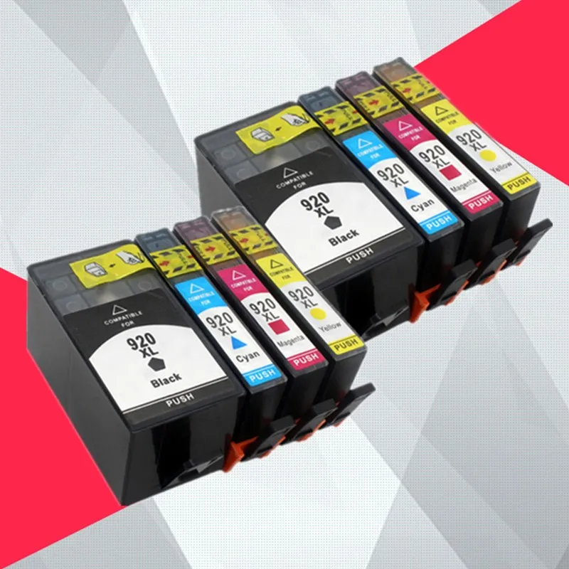 2 SET Совместимый чернильный картридж для hp 920XL для hp 920 для hp 920 Officejet 6000 6500 6500A 7000 7500 7500A принтер с чипом - Цвет: 2 SET