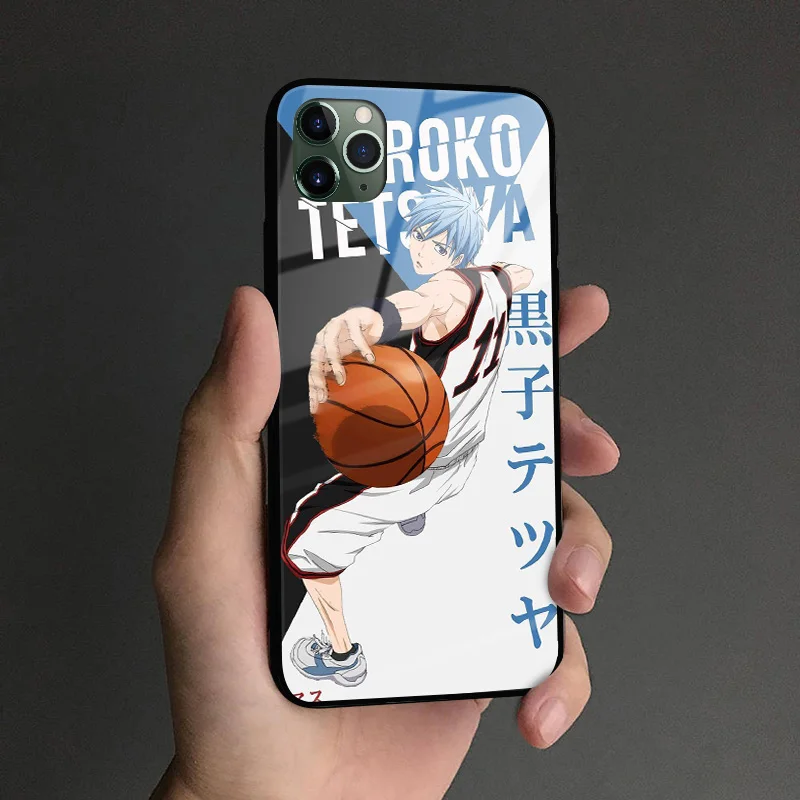 kuroko tetsuya cover for iphone se 6s 7 8 x xr xs 11 pro max samsung s note 10 20 plus glass phone case shell free global shipping