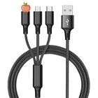 3 в 1 USB-кабель Type C для iPhone, Android, Type-c, Huawei, Xiaomi, IPhone
