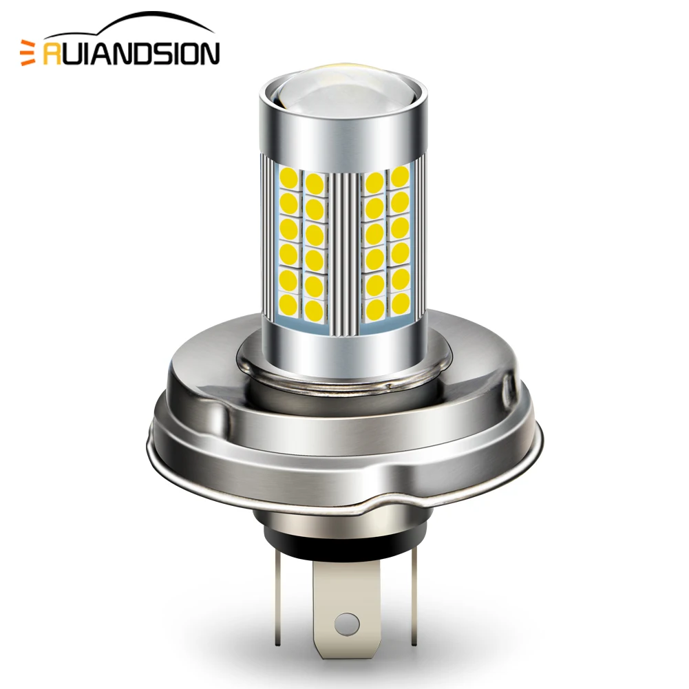 1 шт. с источником питания от постоянного тока 6V 10 30 в 12 В 24 P45T H4 3030SMD светодиодный