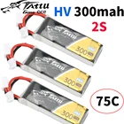 Новый аккумулятор Tattu 300 мАч 7,6 В 75C 2S1P 2S Lipo с JST-PHR разъемом JST PHR