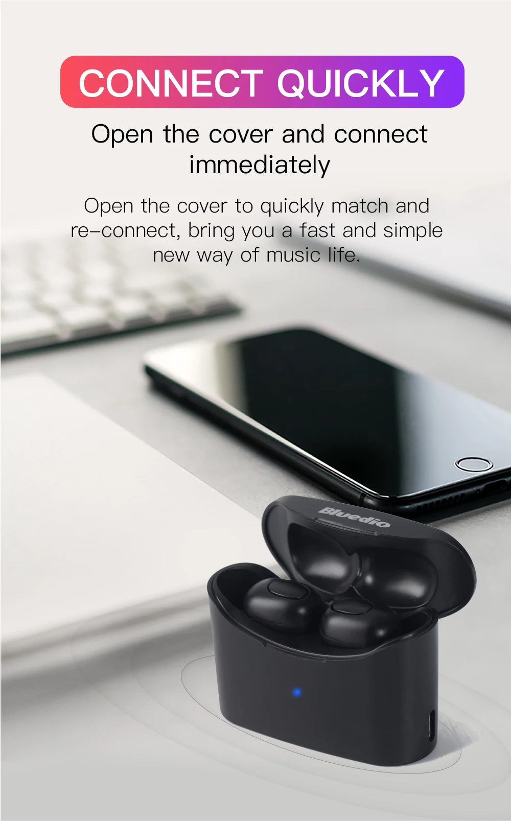 Bluedio T-elf TWS Bluetooth наушники спортивные беспроводные вкладыши гарнитура с зарядным устройством микрофон для iphone xiaomi