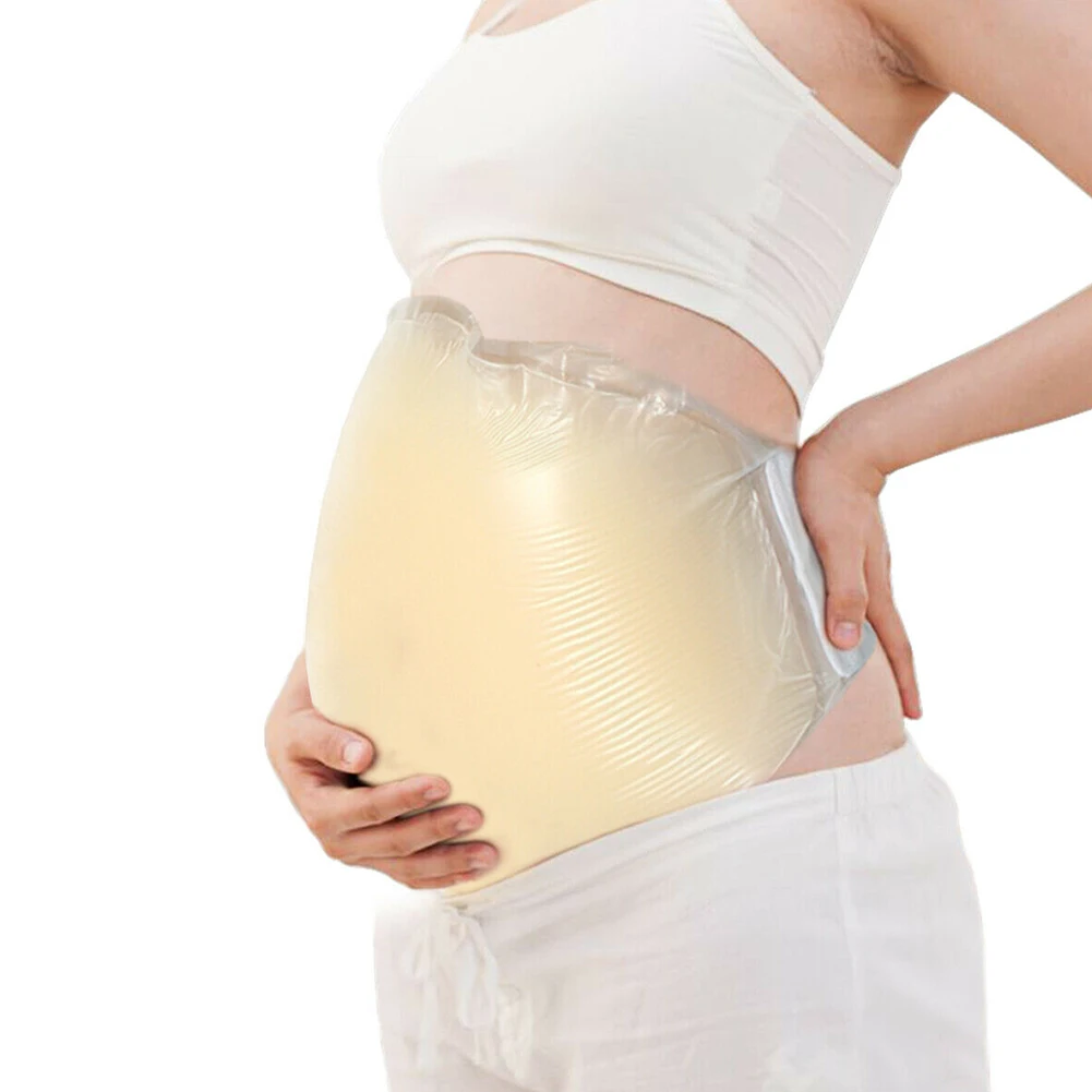 Реалистичные реквизит Bellyband регулируемый ремень силиконовый Bump клей для