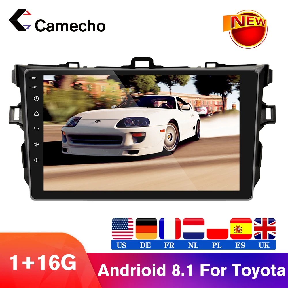 Camecho Android 9. 0 2.5D автомобильное радио 9 &quotBluetooth GPS мультимедийный плеер для 8 1 2006 2007
