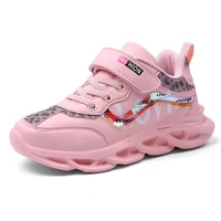 kids pu leather shoes for girls sport sneakers children shoes fashion casual shoes soft brand trainer spring new pink white red