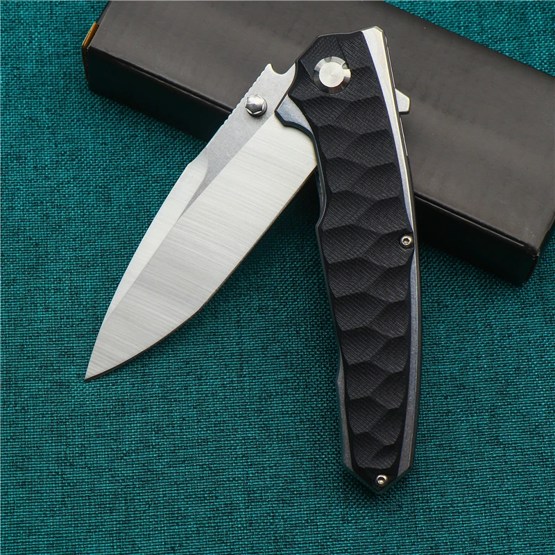 Стальной тяжелый складной нож DC53 Ручка G10 походный охотничий для выживания на