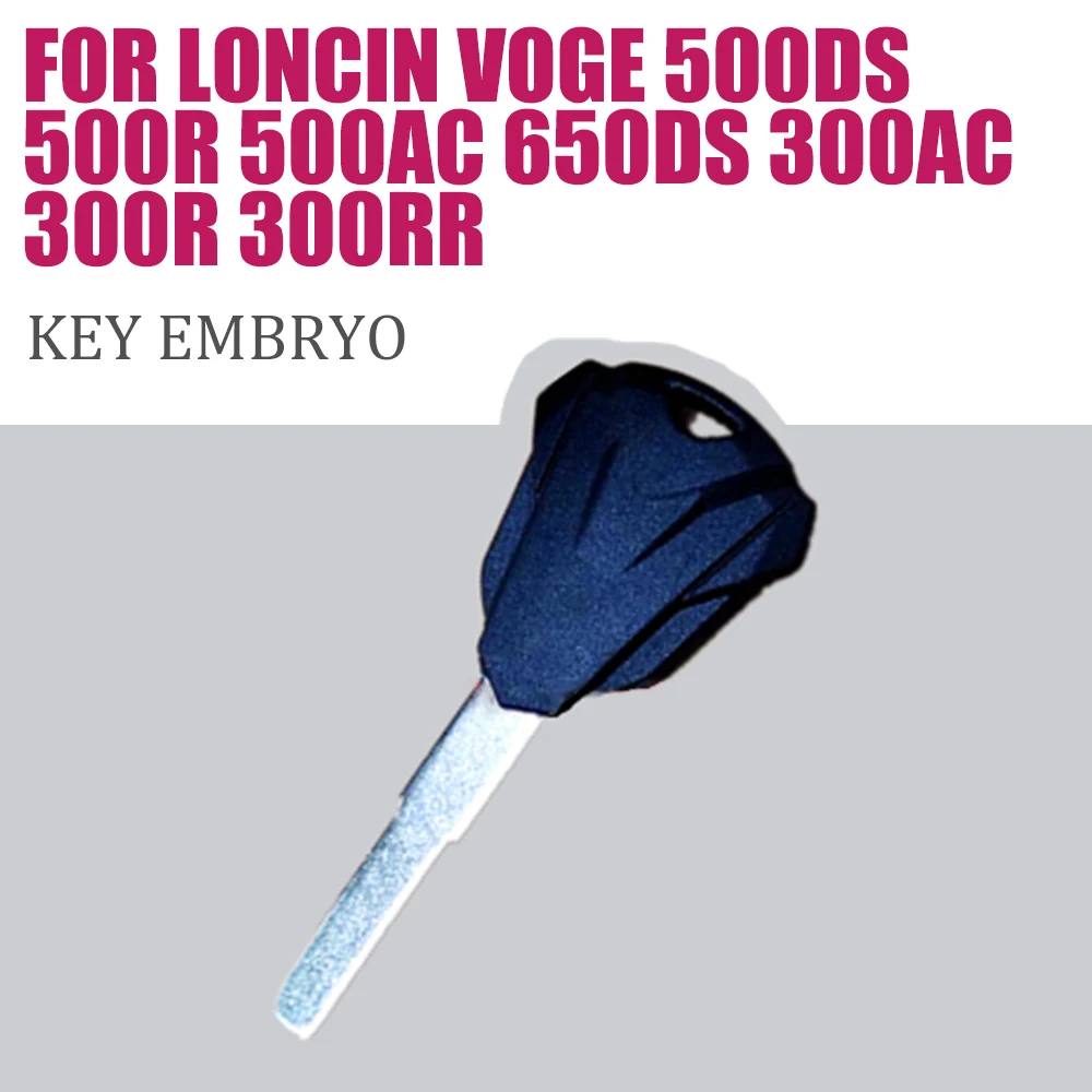 

Motorcycle Key Embryo Uncut Modification Black Shell Blanks Cutter Cover For LONCIN VOGE 500R 500 R 300 300R 300RR RR 300AC AC