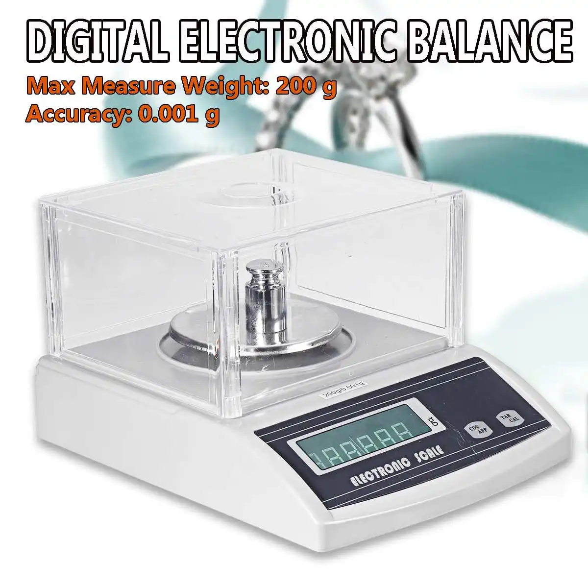 

Electronic Scale Solid 200 x 0.001 g 1mg Lab Precision-Scale Analytical Balance Digital Precision Scale
