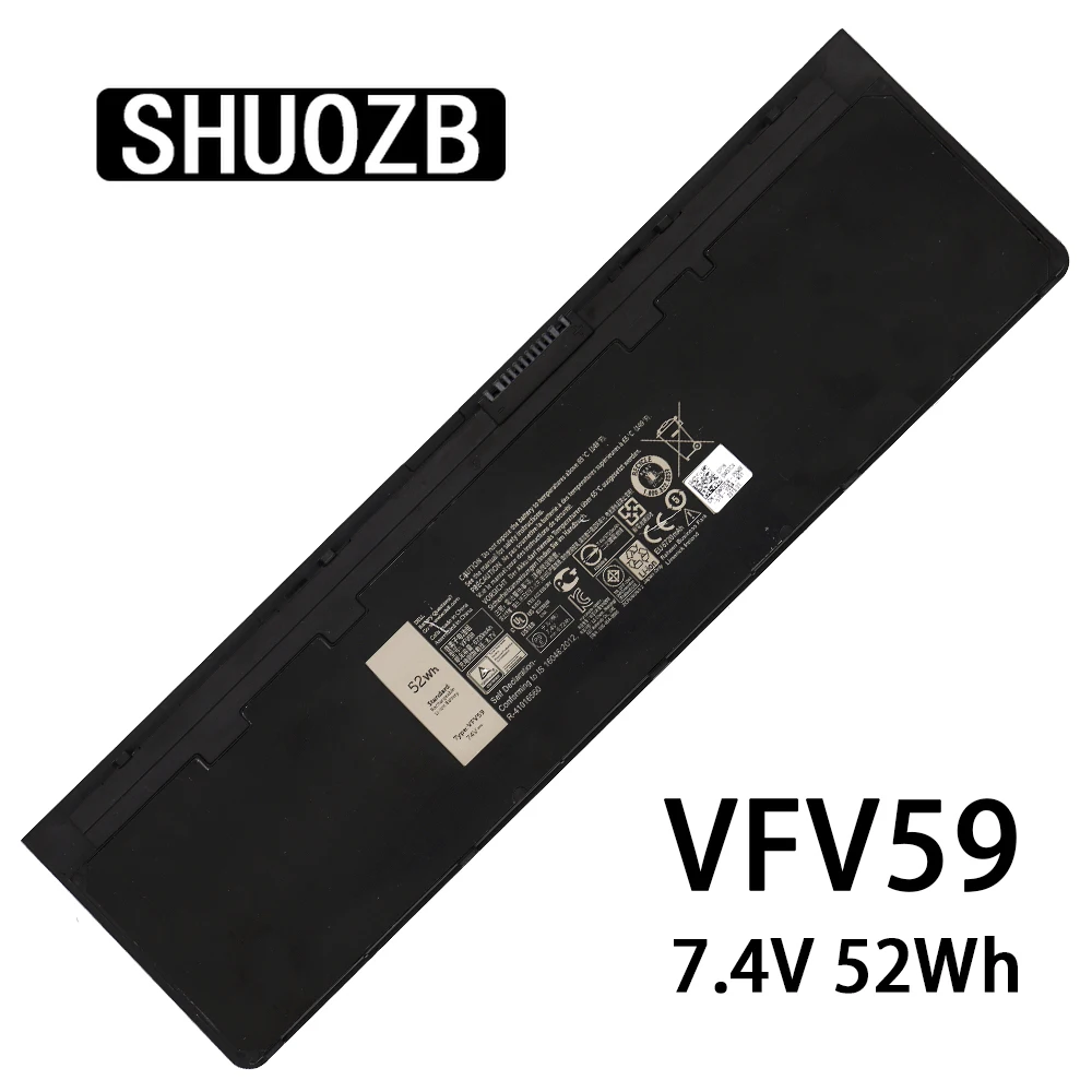 Аккумулятор для ноутбука VFV59 W57CV GVD76 7 4 в 52 Втч Dell Latitude E7240 E7250 0W57CV WD52H