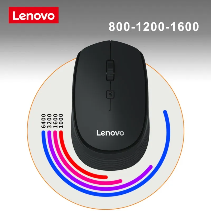 lenovo m202 wireless mini computer mouse usb connection 2 4ghz wireless mice notebook desktop1600dpi mute mous free global shipping