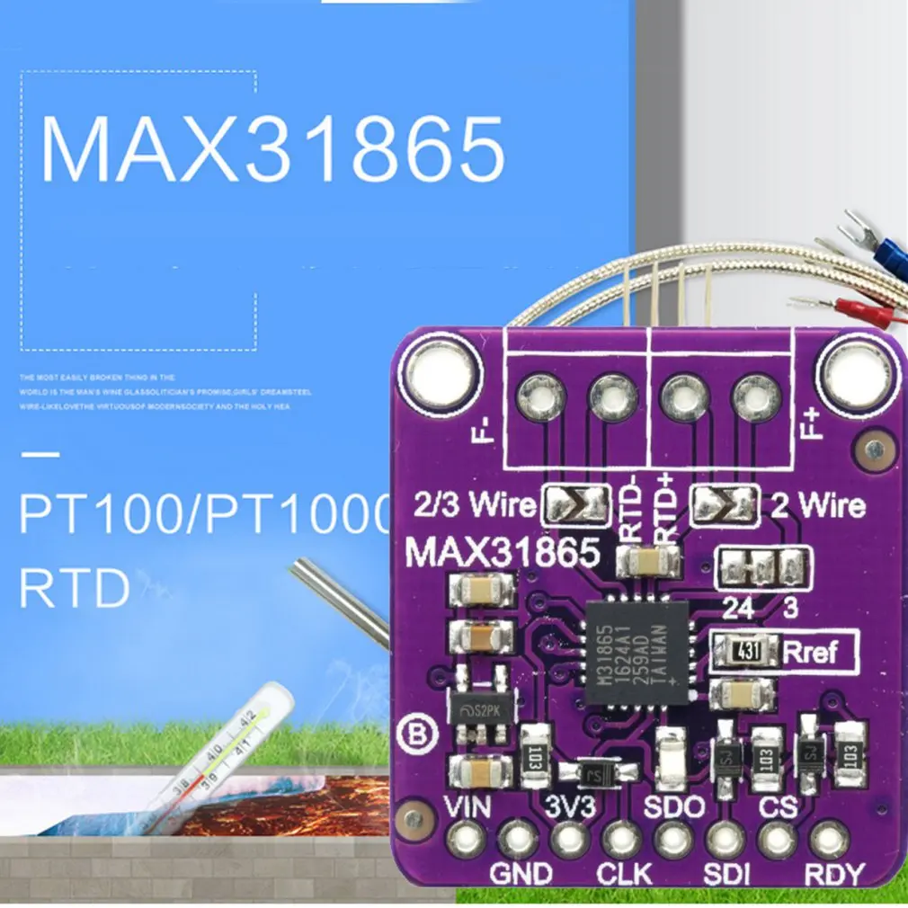 Max31865 Rtd модуль усилителя датчика температуры термопары для Arduino | Компьютеры и