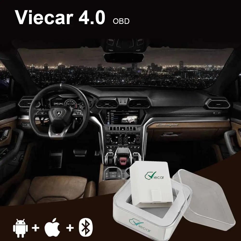 Viecar OBD2 сканер ELM 327 Bluetooth 4 0 V1.5 для Android/IOS/WINDOWS OBD II автомобильный диагностический