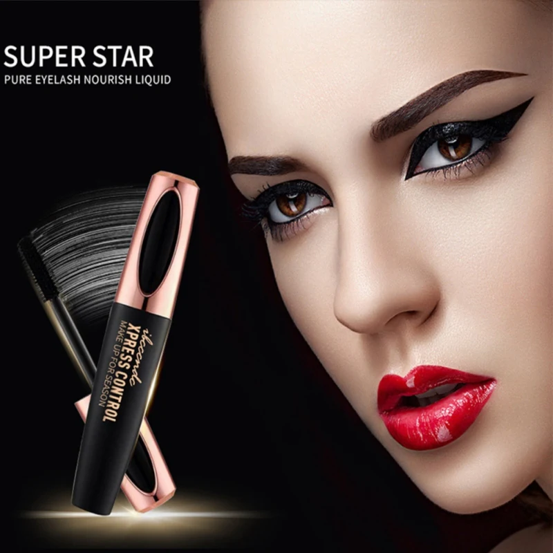 Новый 4D силиконовый флакон со щеткой тушь для ресниц завивка утолщающие