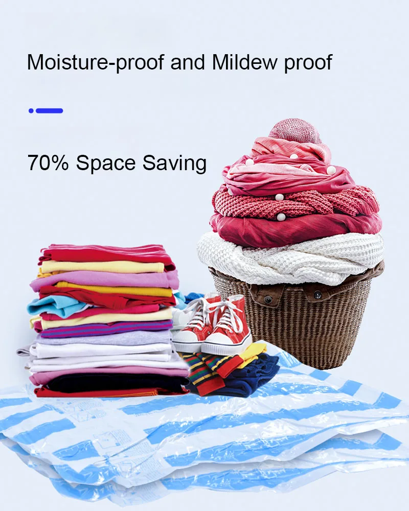 Одеяла одежда вакуумные сумки для хранения набор с 2 в 1 электрическим воздушным