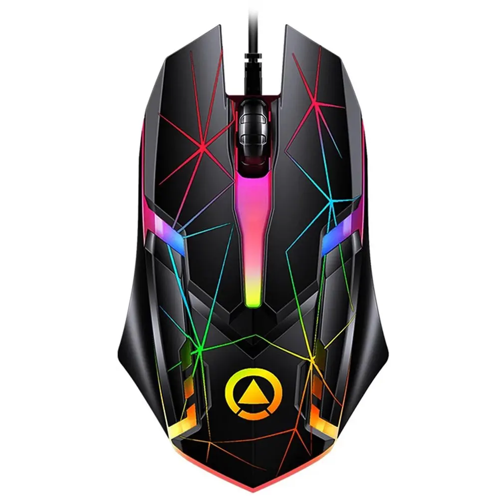 

Optical USB Wired Gaming Mouse RGB Led 1200DPI Computer Mouse 3 Keys Ergonomic Mice 3D Night Glow Mechanical Mouse for PC Laptop