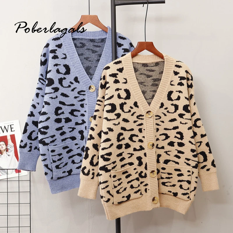 Корейский Повседневный вязаный женский свитер-кардиган 2019 ленивый свободный