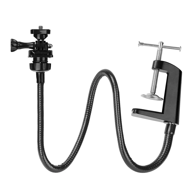 

NEW-Webcam Stand, Upgraded Webcam Mount Stand with Flexible Gooseneck Arm and Clamp, Suit for Logitech Webcam C920,C922,C930