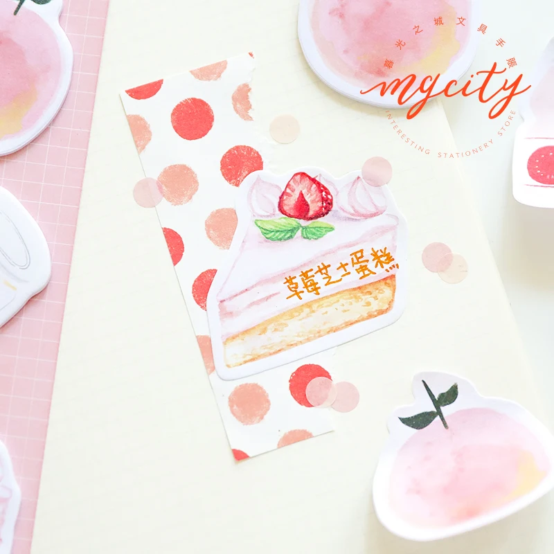 60 Sheets/pad Yummy Sugar Theme Self Adhesive Memo Pad Sticker Sticky Note Notepad Marker Planner Stationery | Канцтовары для офиса