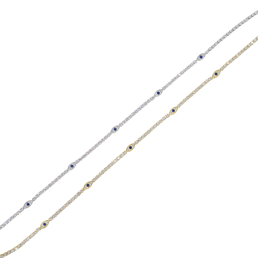 Милое мини Ожерелье чокер со сверкающими звеньями для теннисной цепи выложенное