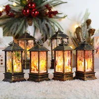 1pcs santa claus snowman lantern light christmas decoration lamp simulated flame candle night light gifts for new year 2022