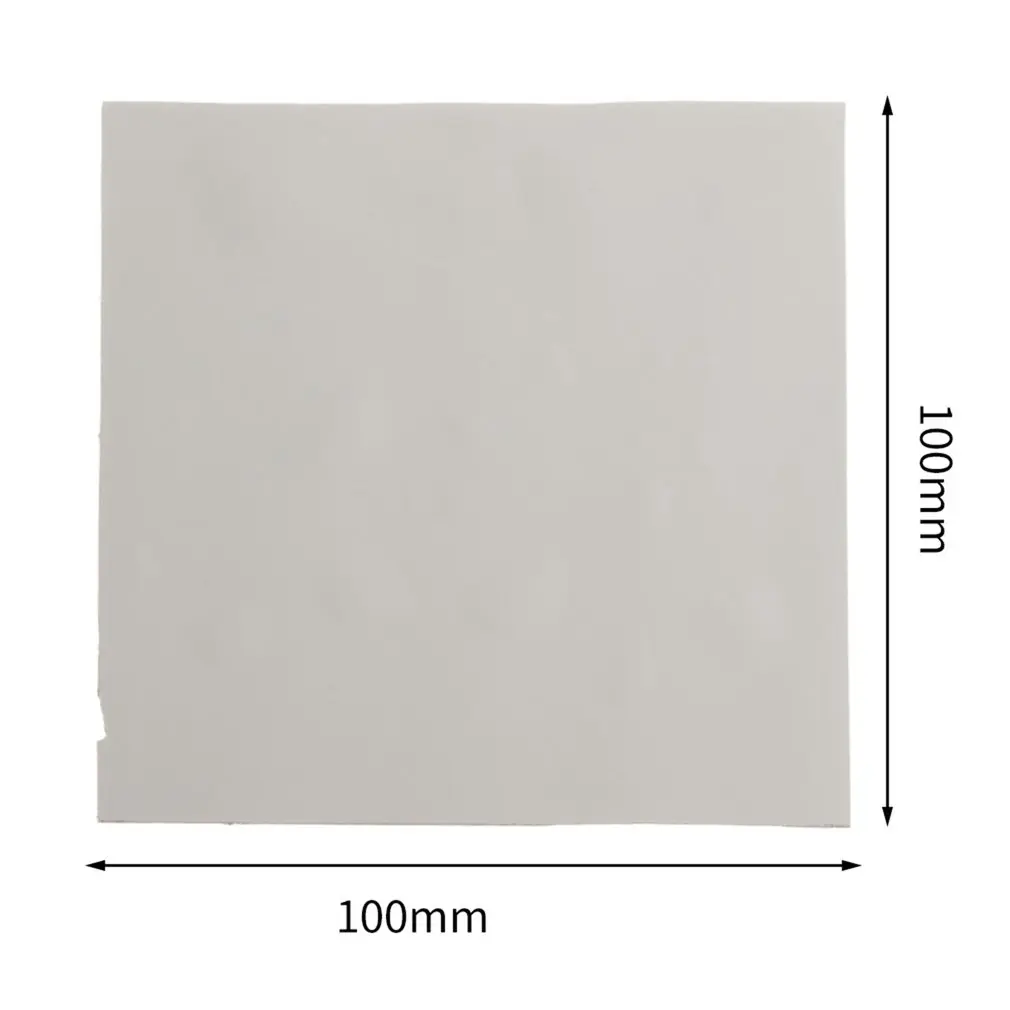 

100mmx100mmx1mm GPU CPU Heatsink Cooling Thermal Conductive Silicone Pad for Graphic Cards Chips Bridge Memory Chipset IC
